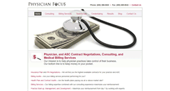 Desktop Screenshot of physicianfocus.net